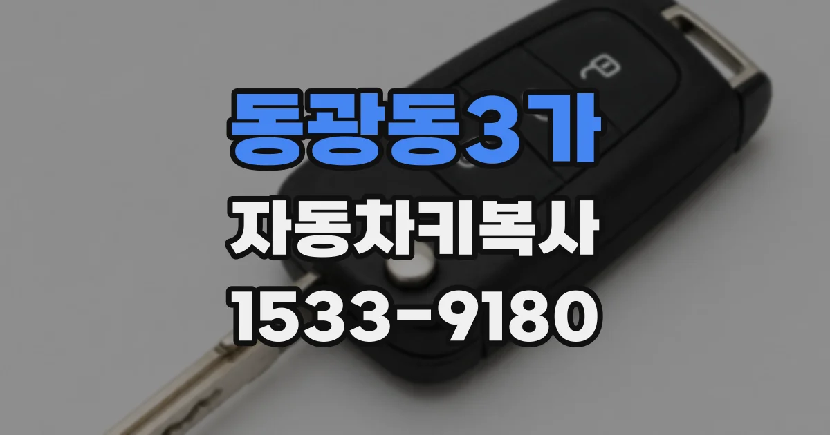 동광동3가 자동차키복사