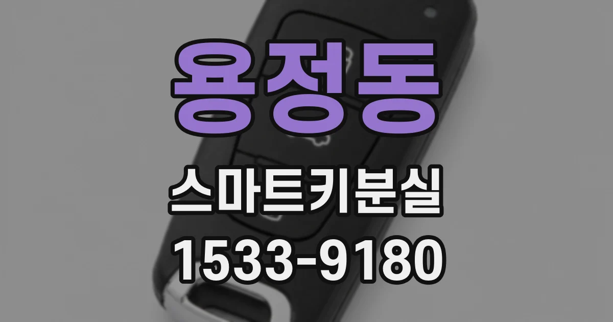 용정동 스마트키분실
