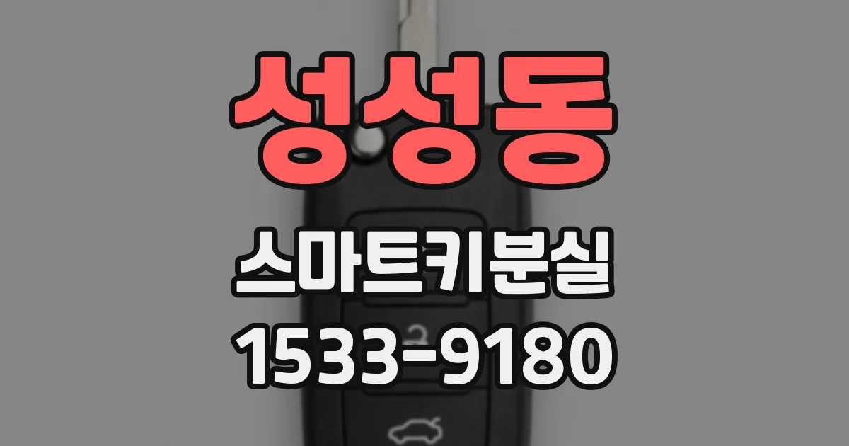 성성동 스마트키분실
