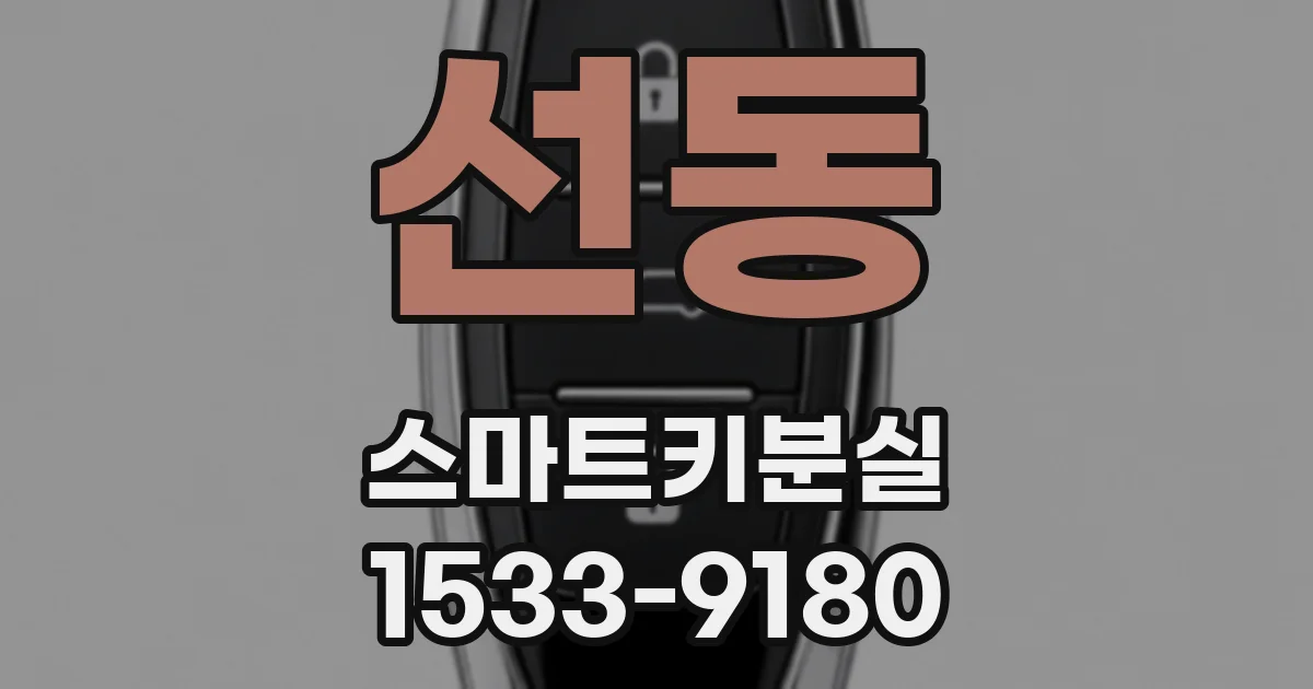 선동 스마트키분실