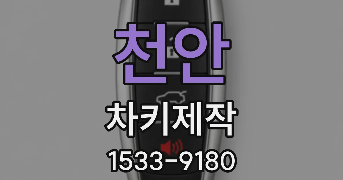천안 차키제작