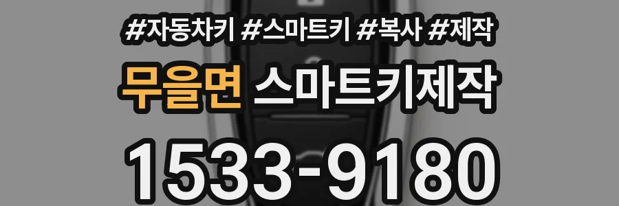 무을면 스마트키제작