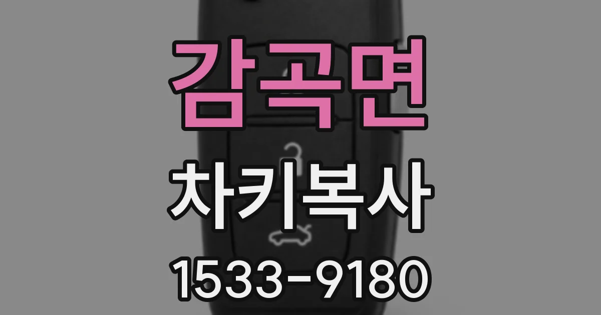 감곡면 차키복사