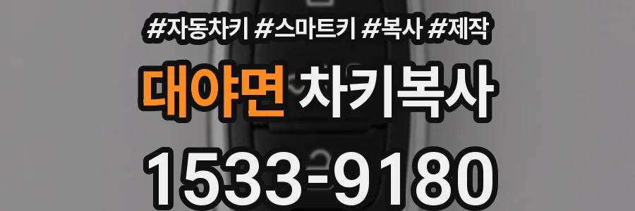 대야면 차키복사