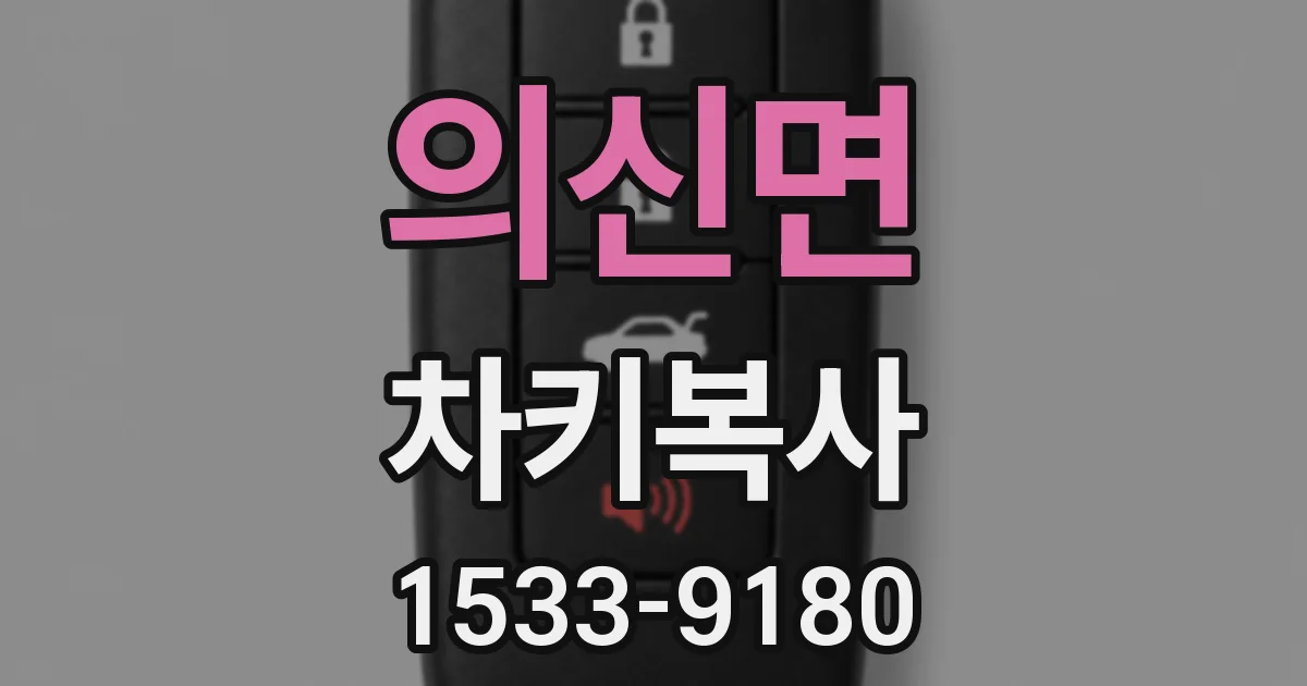 의신면 차키복사