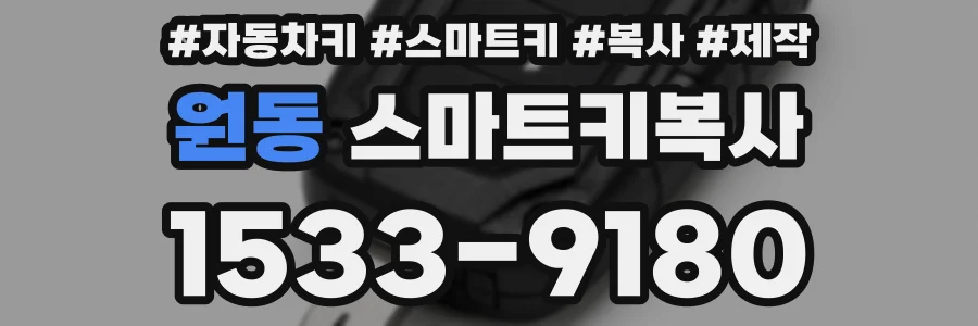 원동 스마트키복사