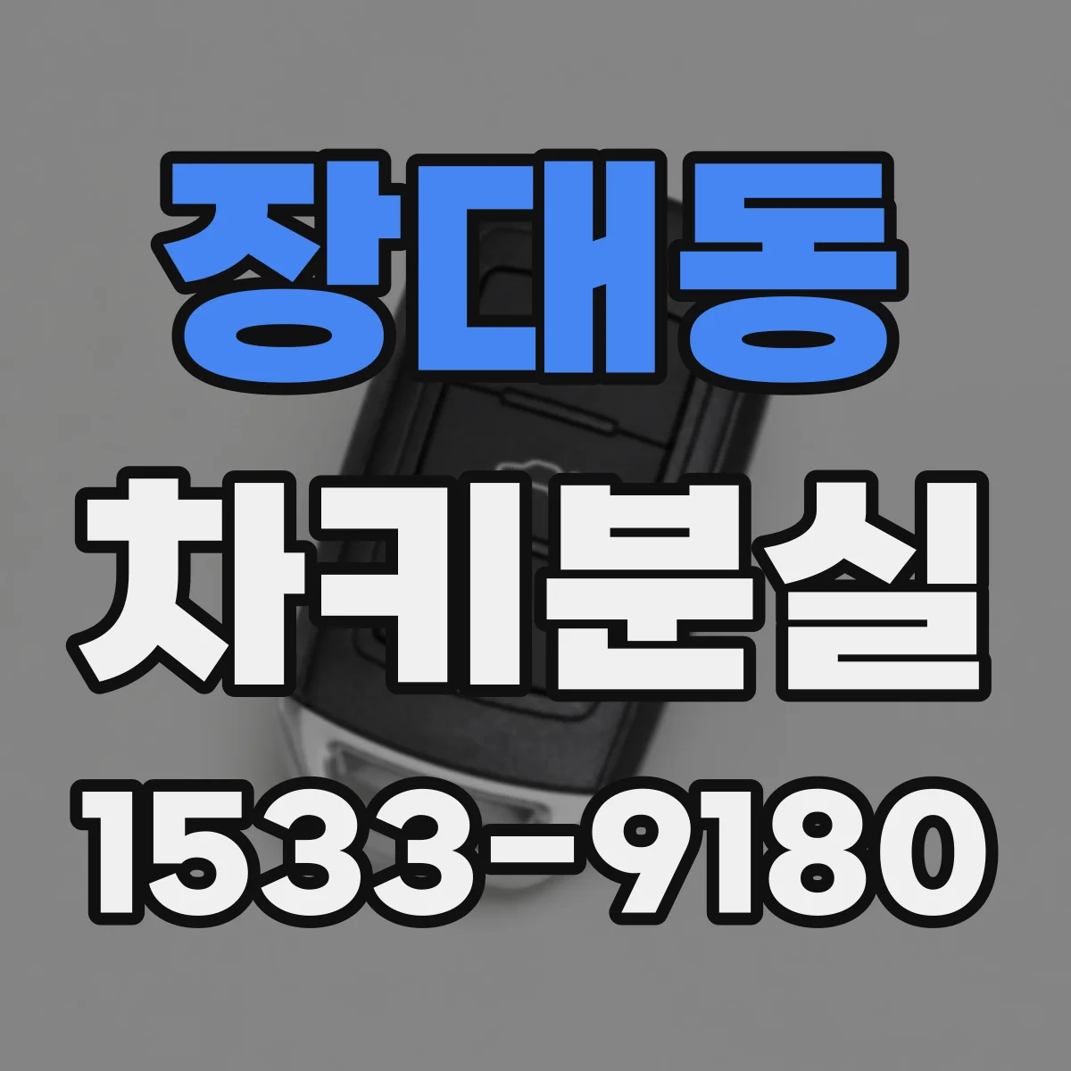 장대동 차키분실