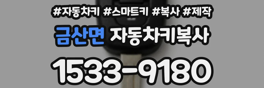 금산면 자동차키복사