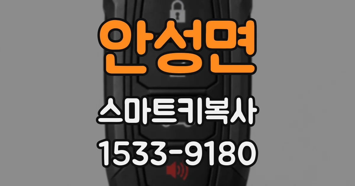 안성면 스마트키복사