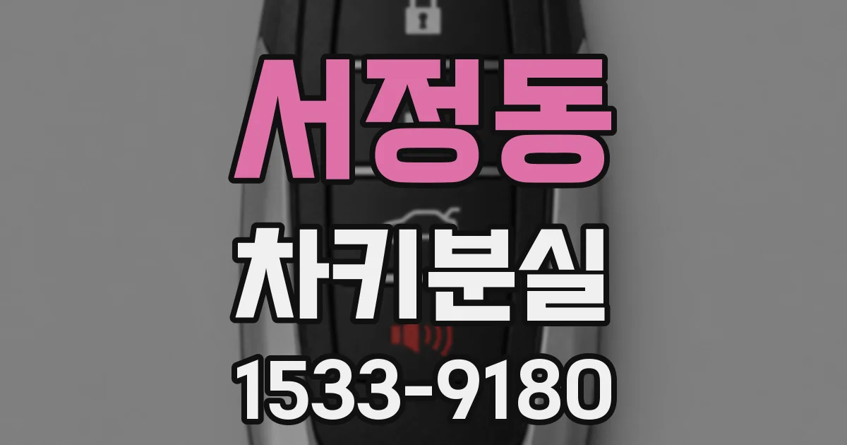 서정동 차키분실