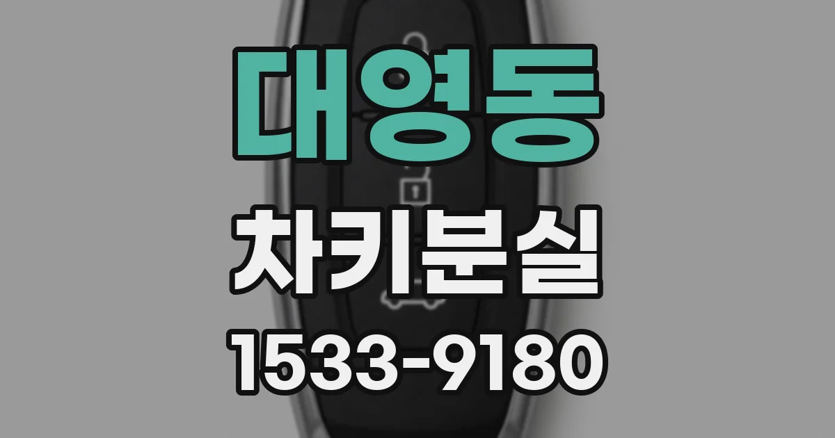대영동 차키분실