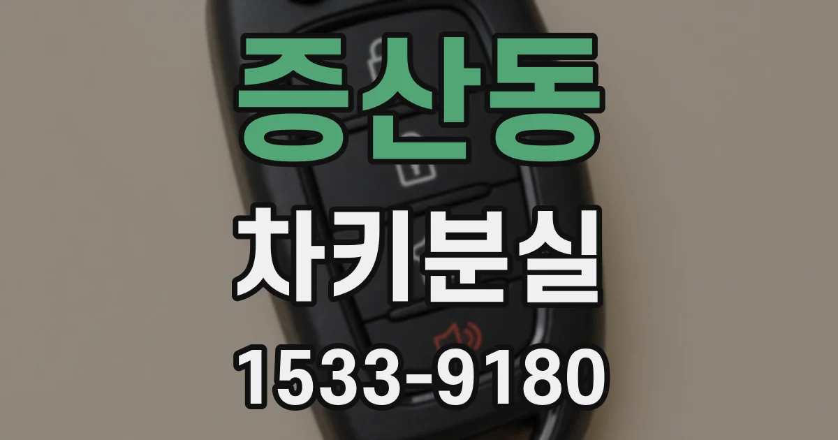 증산동 차키분실