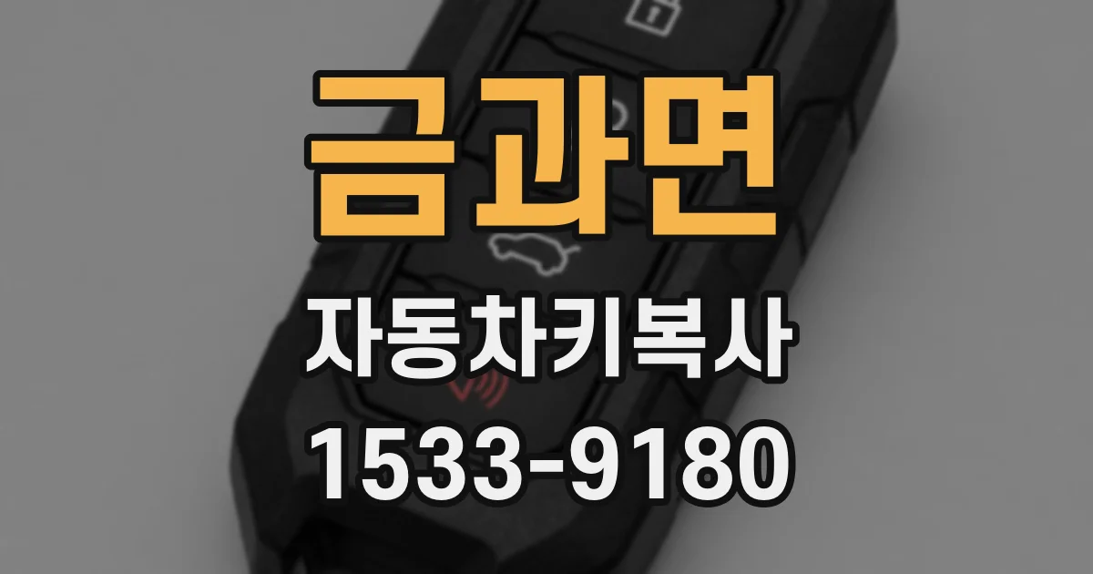 금과면 자동차키복사