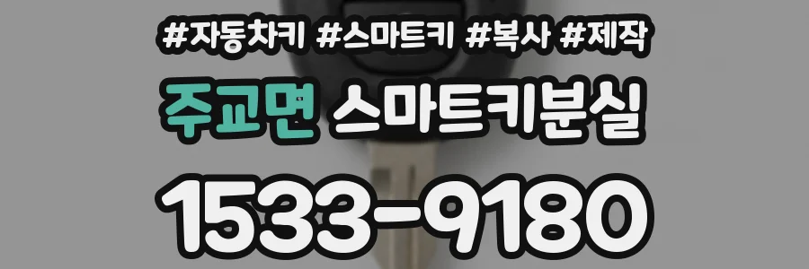 주교면 스마트키분실
