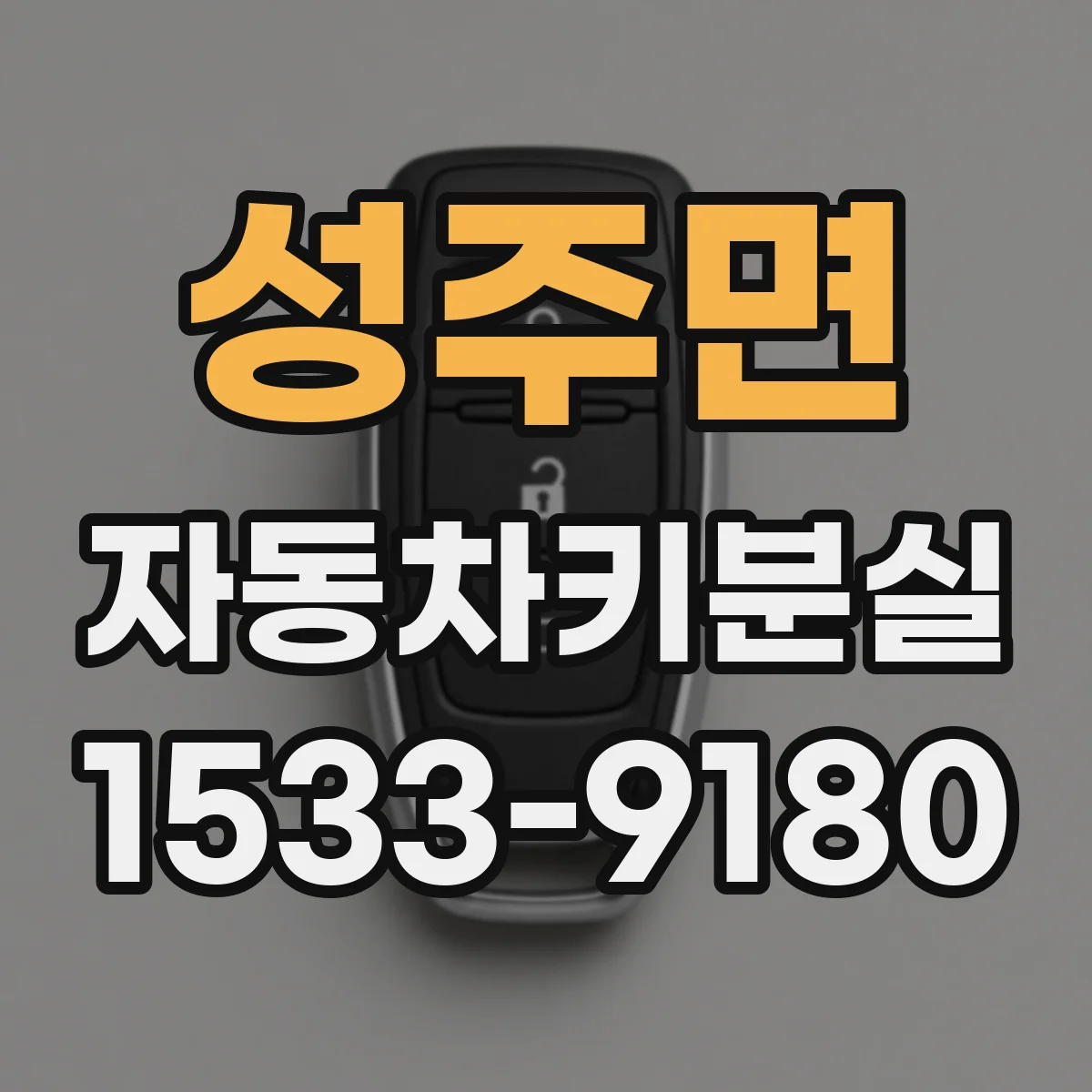성주면 자동차키분실