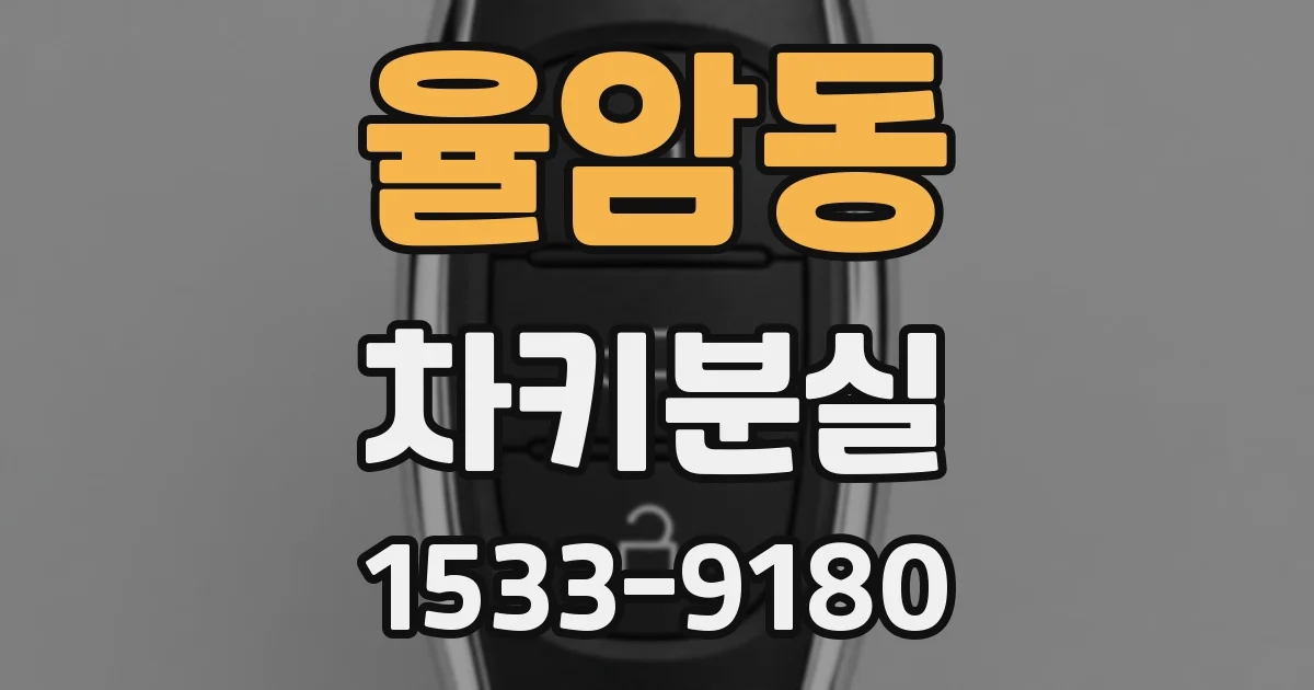 율암동 차키분실