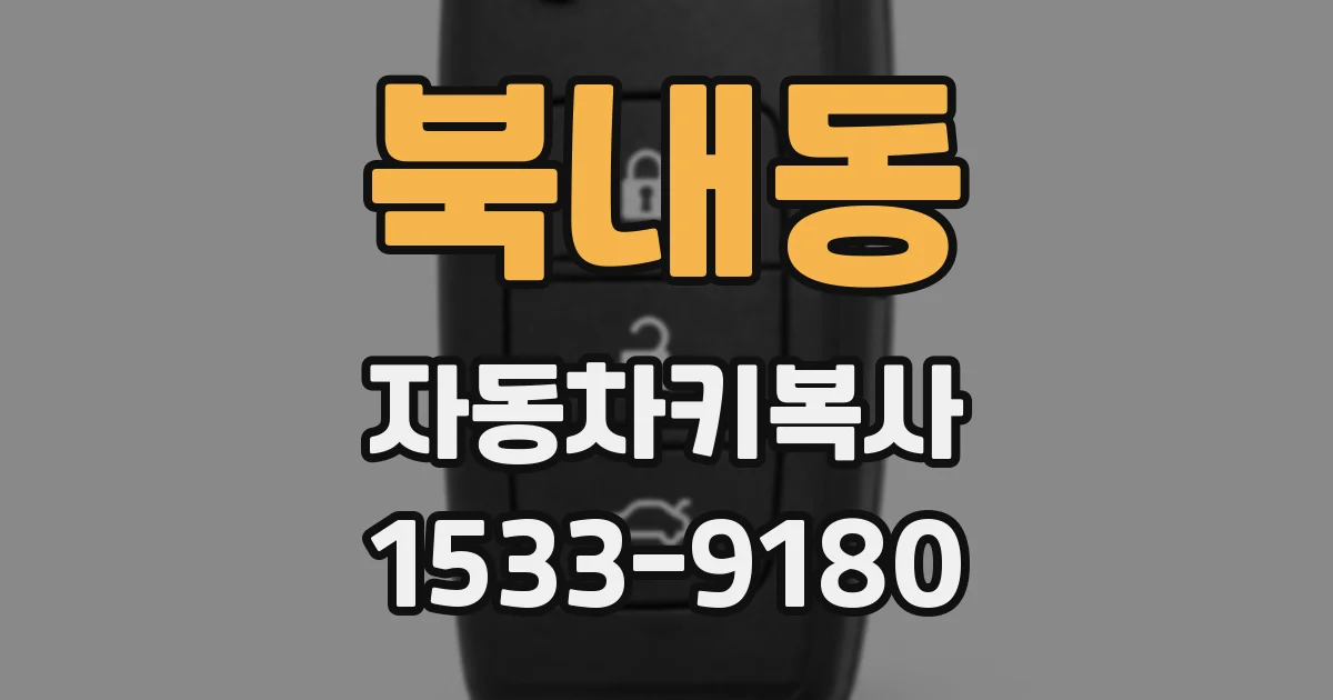 북내동 자동차키복사