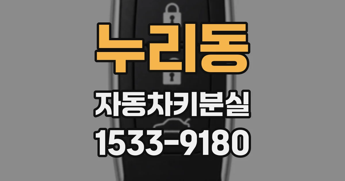 누리동 자동차키분실