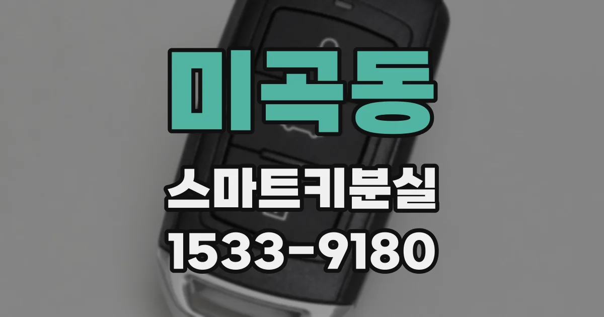 미곡동 스마트키분실