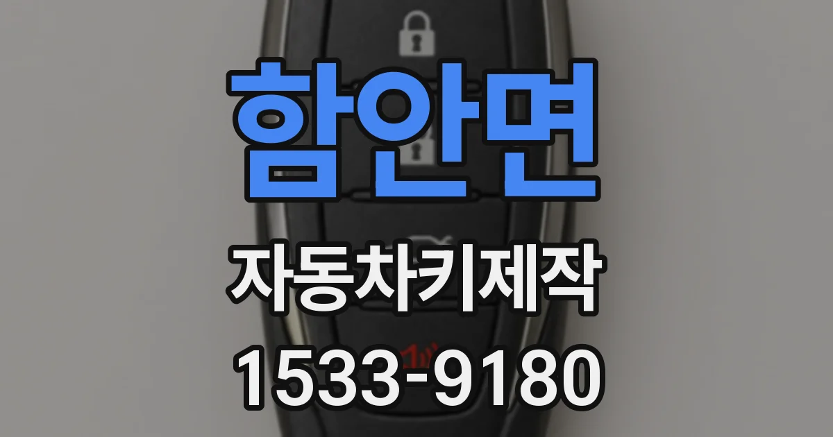 함안면 자동차키제작