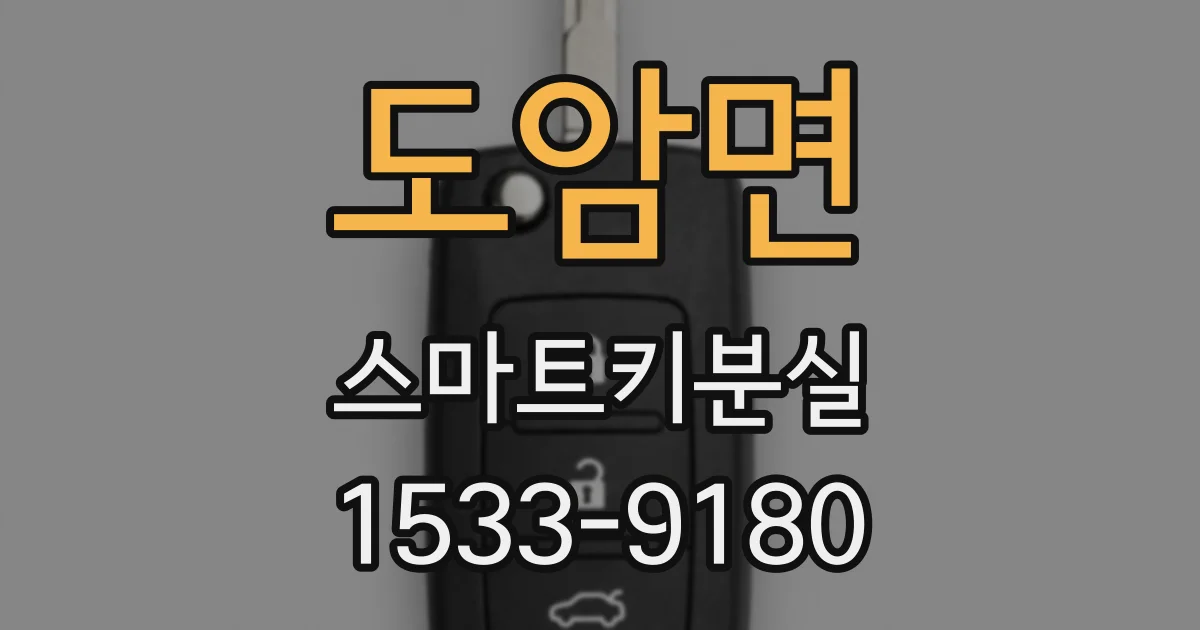 도암면 스마트키분실
