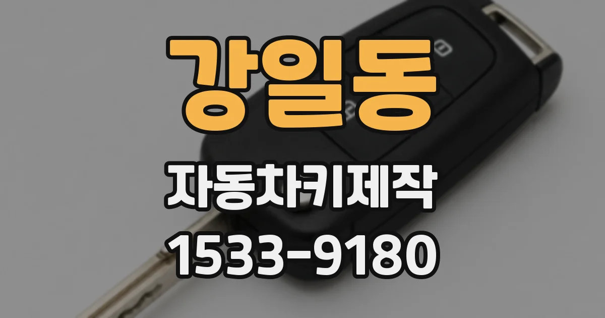 강일동 자동차키제작
