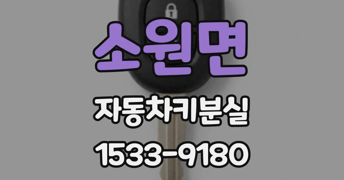 소원면 자동차키분실