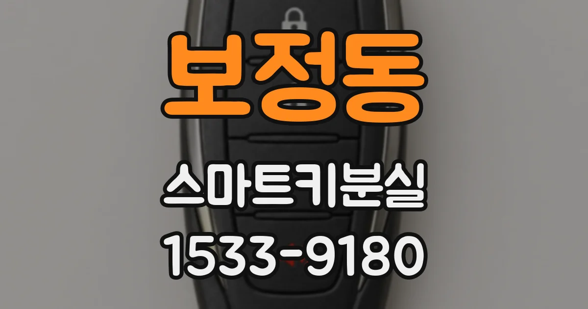 보정동 스마트키분실