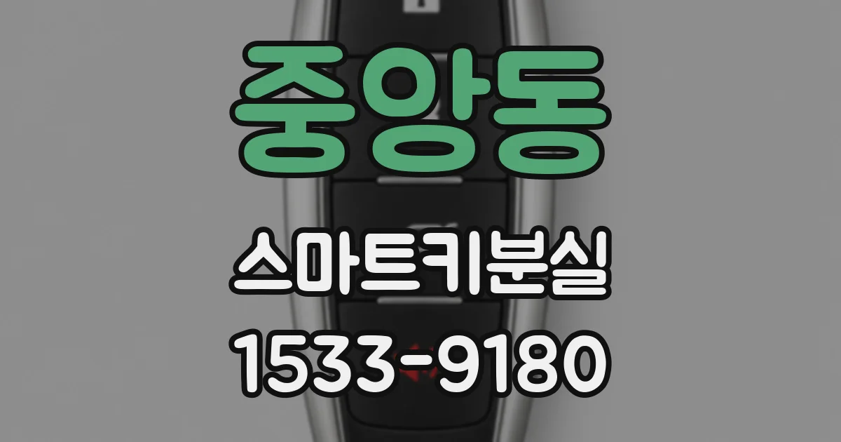 중앙동 스마트키분실