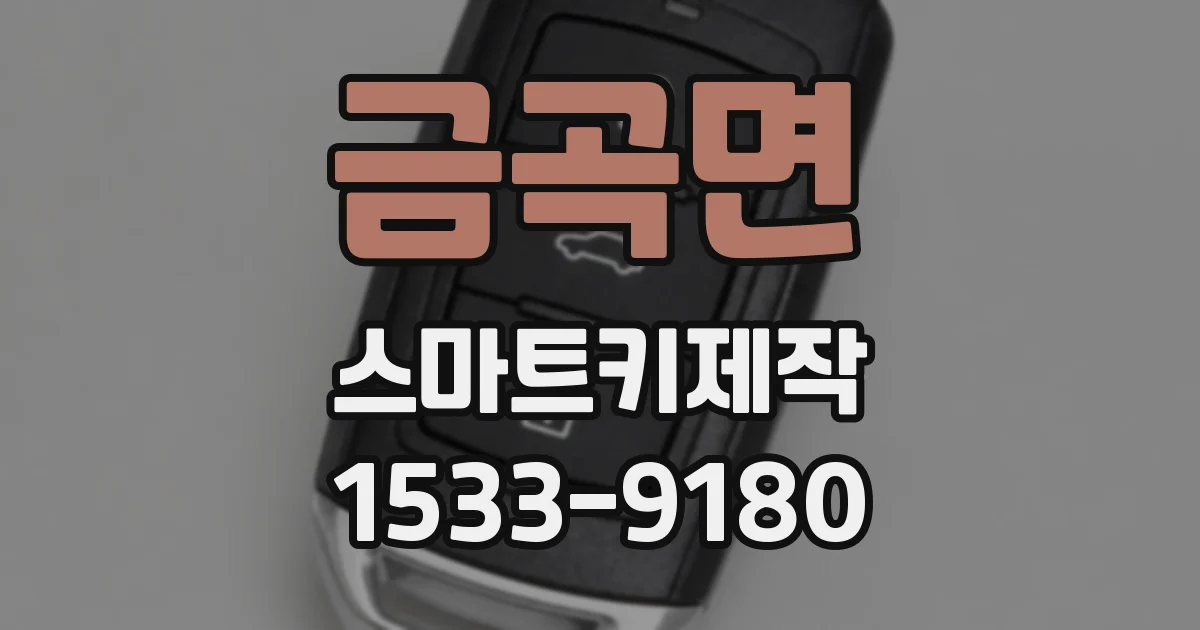 금곡면 스마트키제작