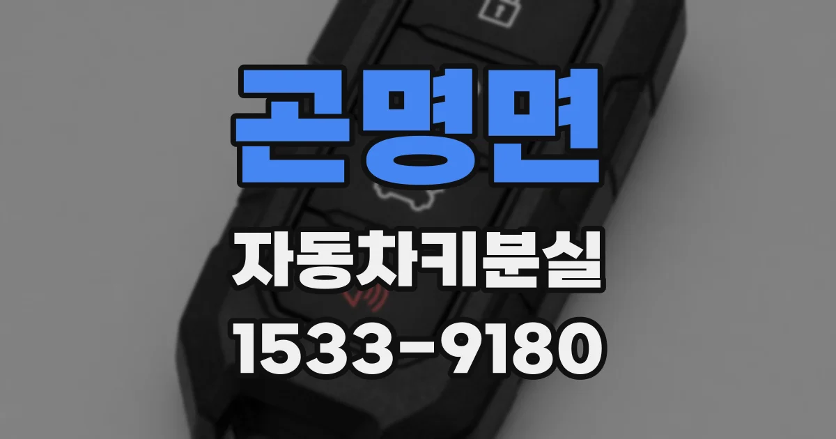 곤명면 자동차키분실