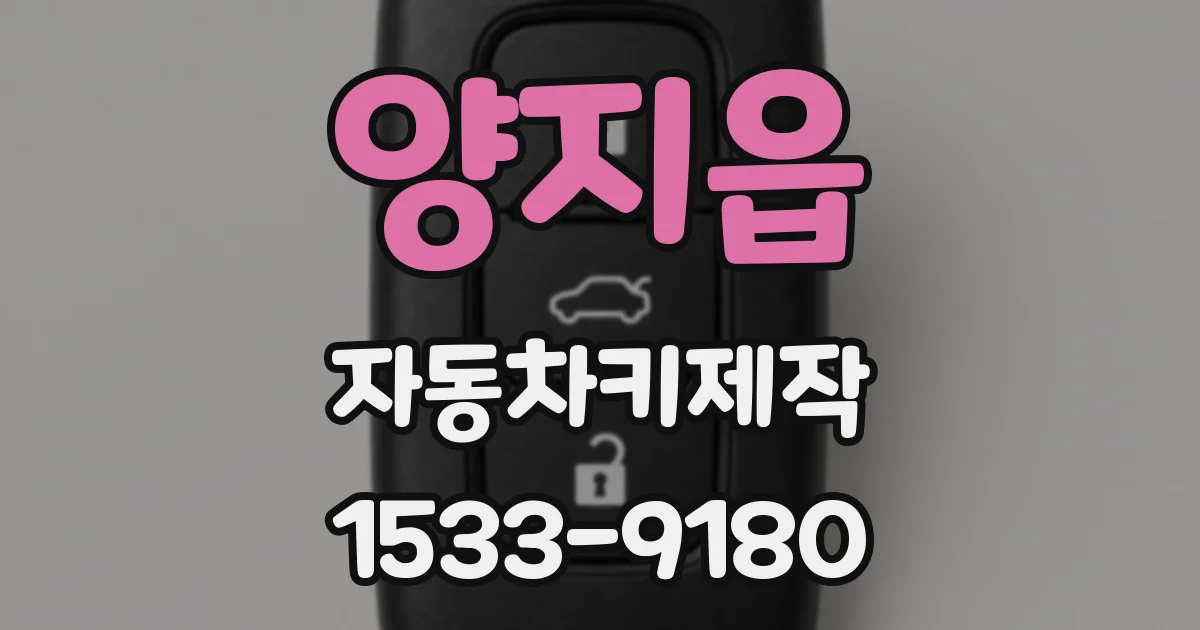 양지읍 자동차키제작