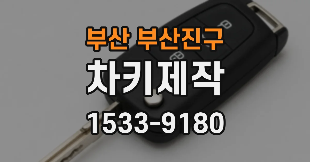 부산 부산진구 차키제작