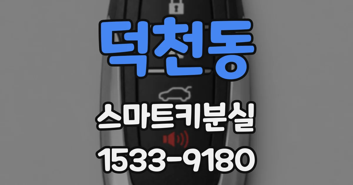 덕천동 스마트키분실