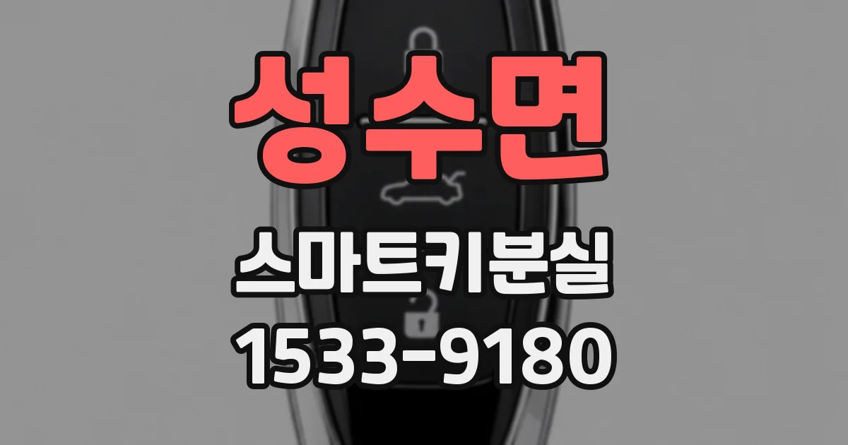 성수면 스마트키분실