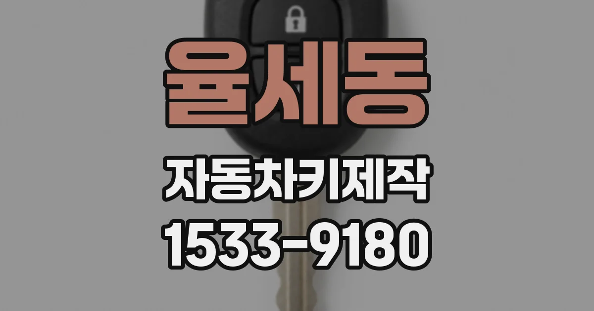 율세동 자동차키제작