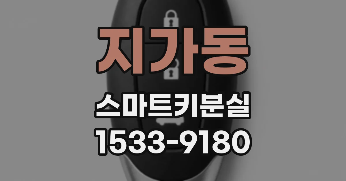 지가동 스마트키분실