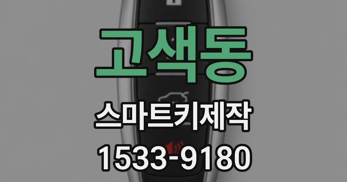 고색동 스마트키제작