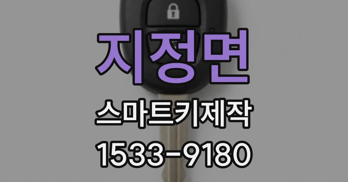 지정면 스마트키제작