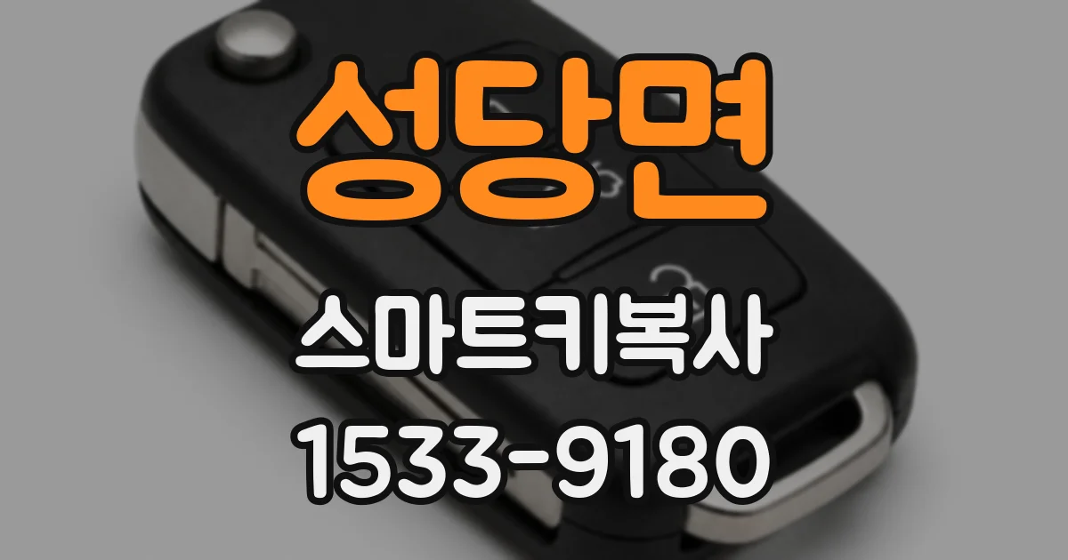 성당면 스마트키복사