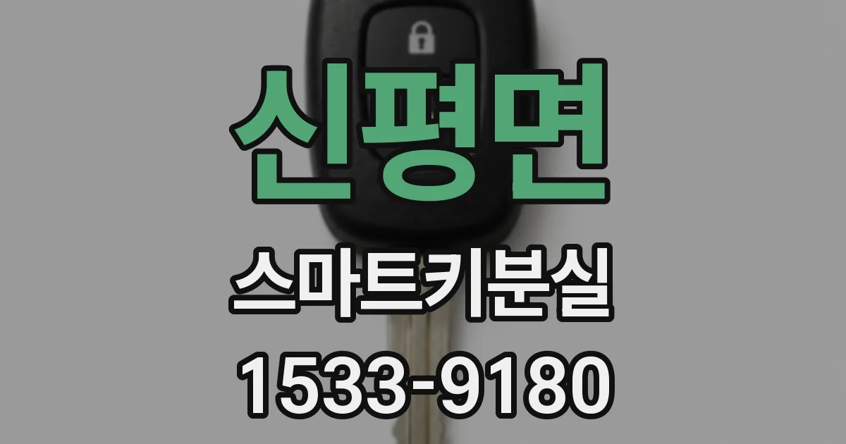 신평면 스마트키분실