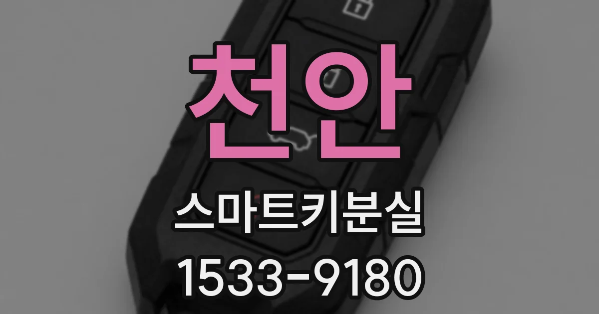 천안 스마트키분실