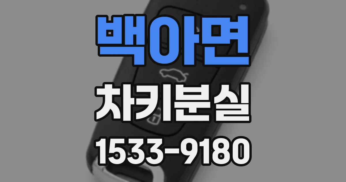 백아면 차키분실
