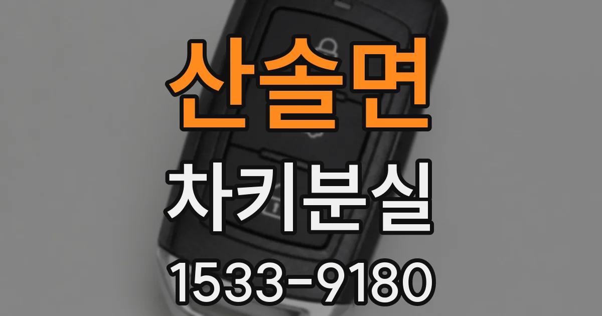 산솔면 차키분실