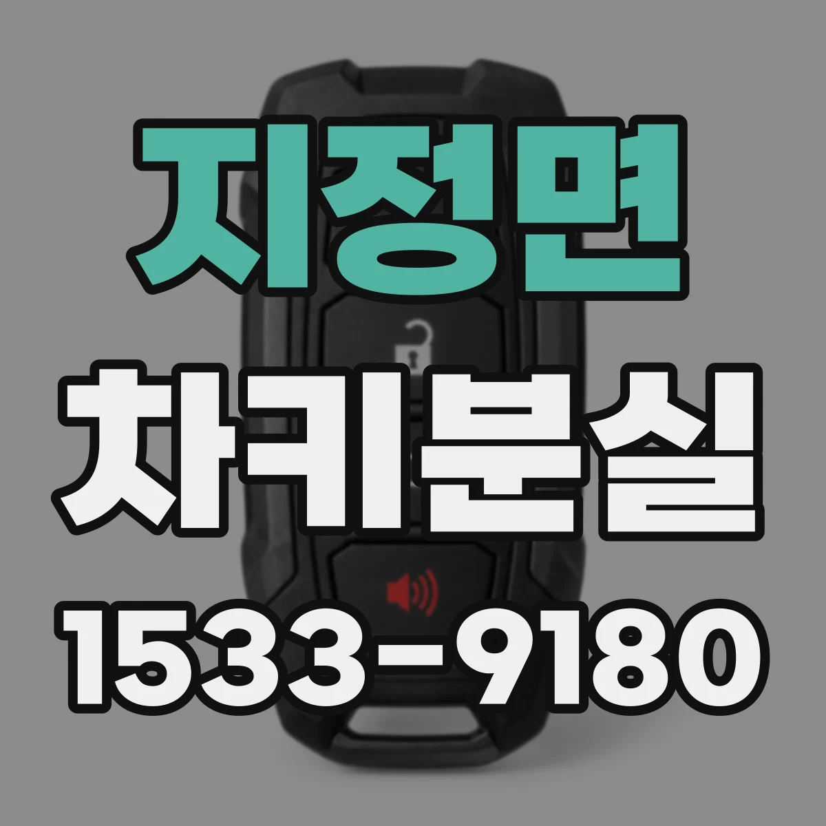 지정면 차키분실