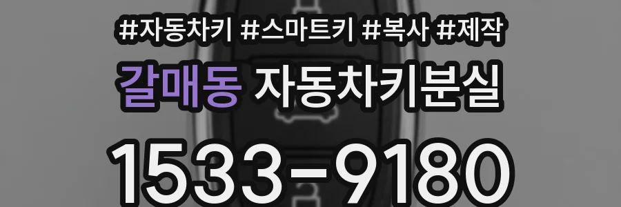 갈매동 자동차키분실