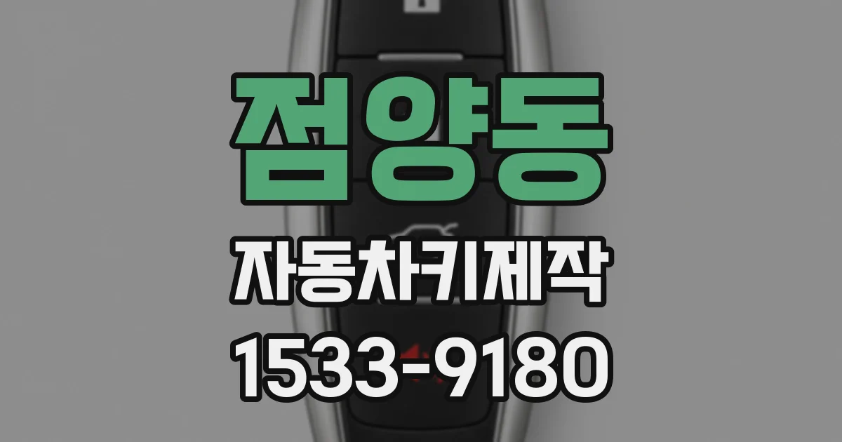 점양동 자동차키제작