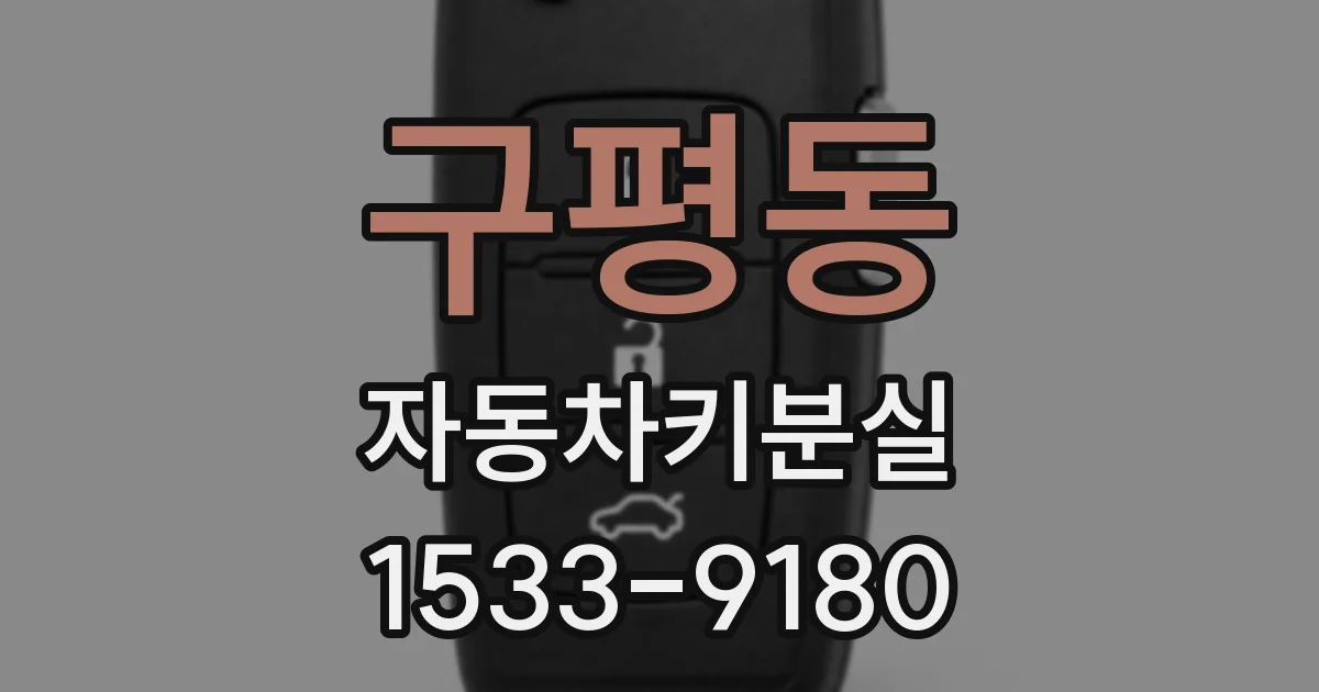 구평동 자동차키분실