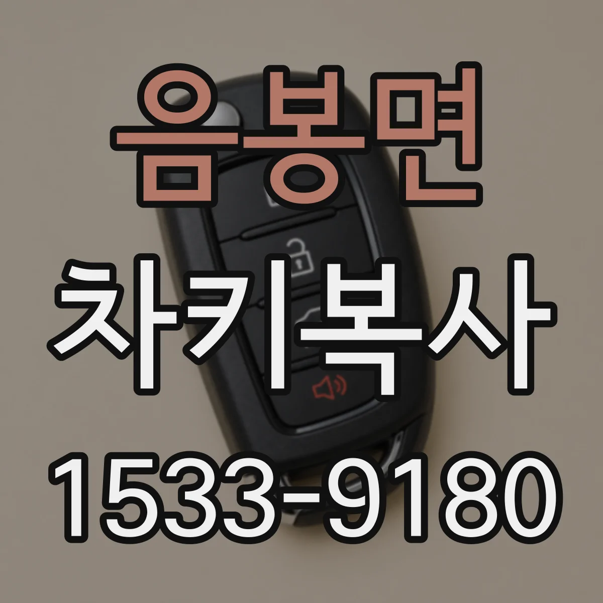 음봉면 차키복사