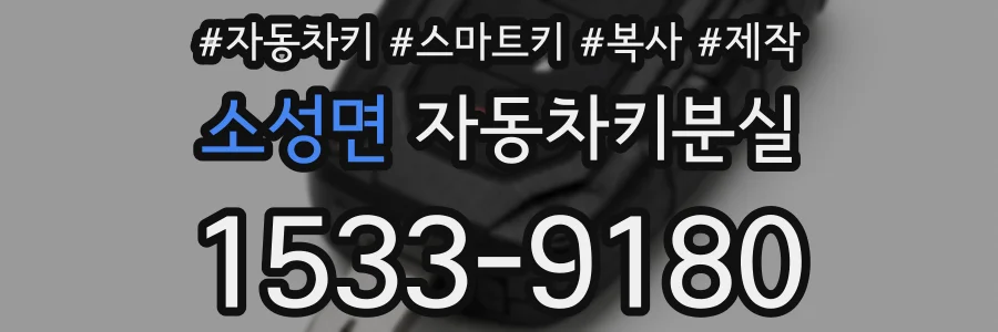소성면 자동차키분실